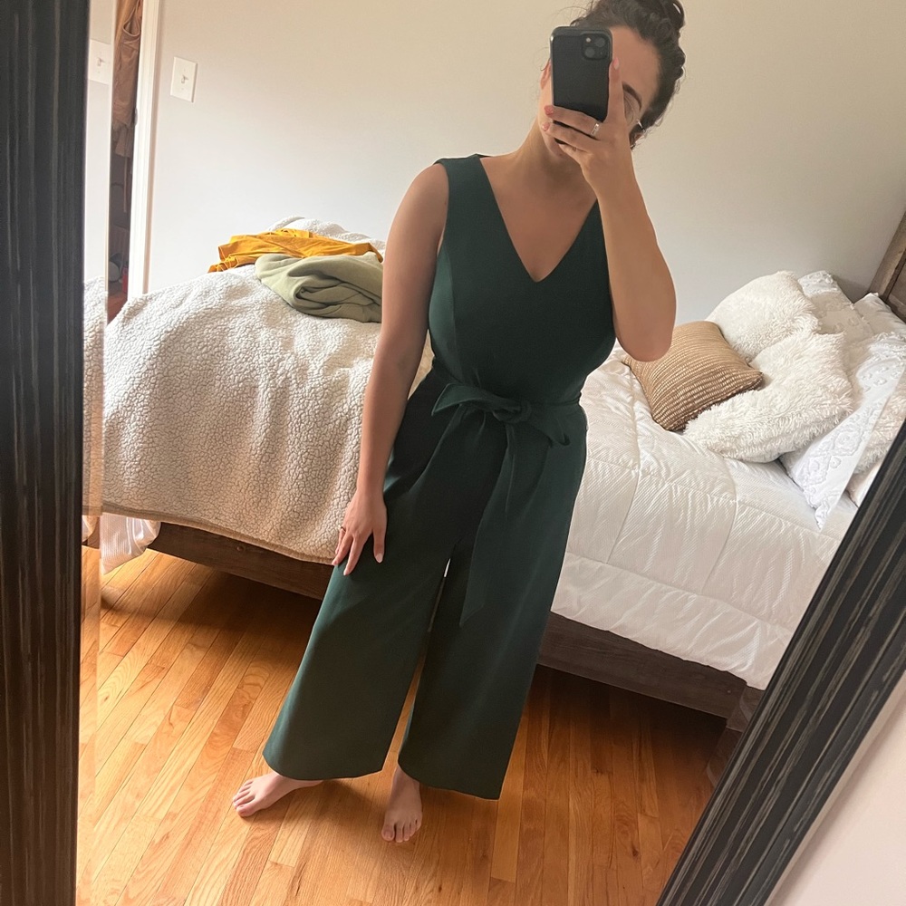 Never worn Calvin Klein Emerald green jump suit